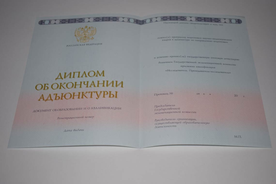 Диплом Адъюнктуры 2014-2025 в Иваново
