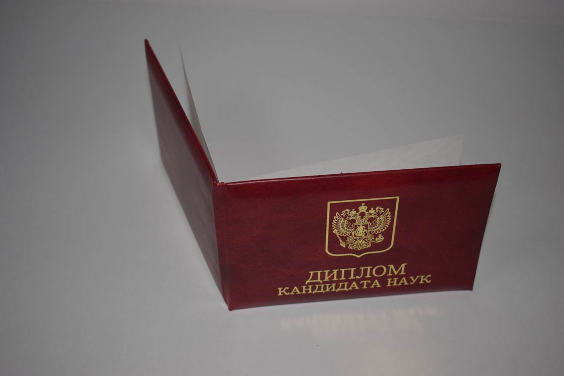 Диплом Кандидата Наук 2001-2012 в Иваново корка