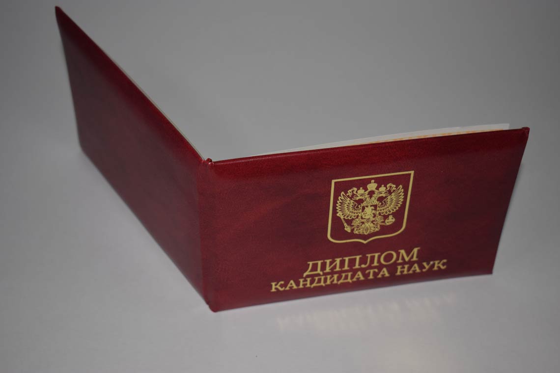 Диплом Кандидата Наук 2017-2025 в Иваново корка